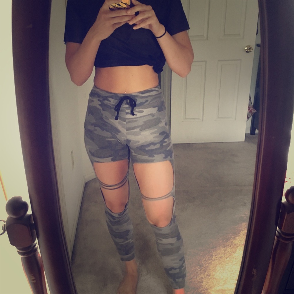 Camo sweat pants